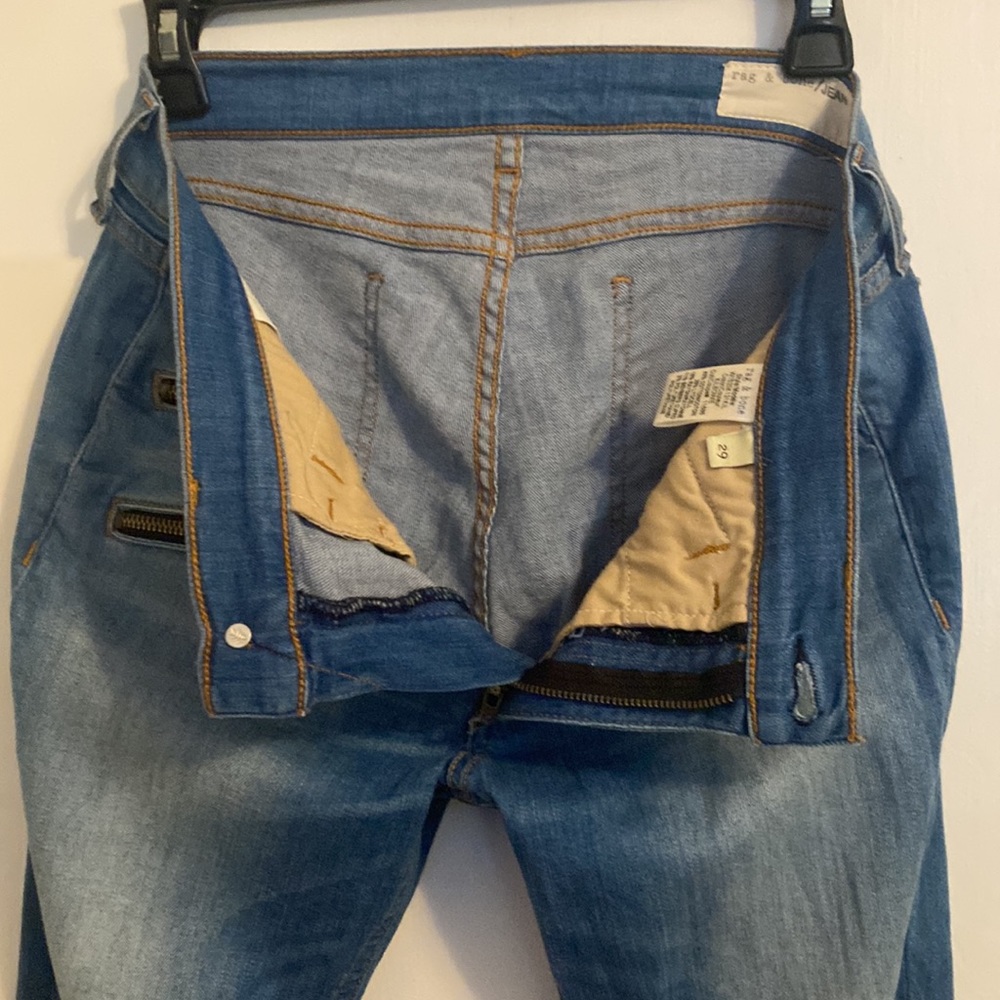 Rag & Bone/JEAN
RBW 23 Kilbowie Distressed Zip Skinny Jeans - Picture 5 of 9